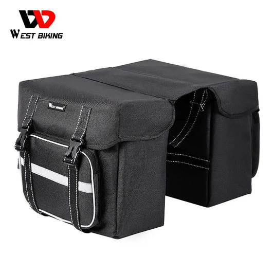 Pannier Bag 25L Large Capacity by WEST BIKING. Luggage Carrier Bags.