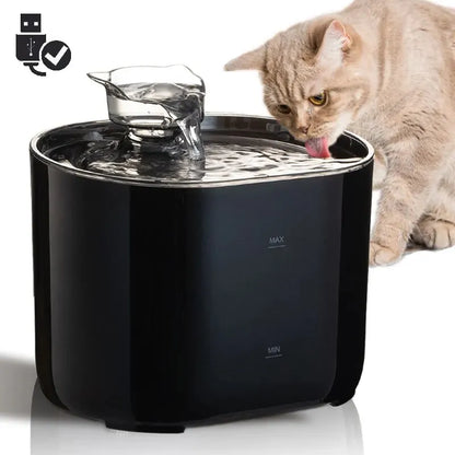 Cat Water Fountain Auto Recirculate Filtering Water Dispenser USB Electric Pump.