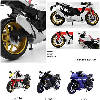 1:12 Diecast Model Yamaha YZF-R1M Motorcycle Model Alloy Motor Cycle