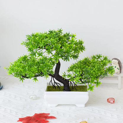 Artificial Plants Mini Bonsai Potted Ornament Home Office Hotel. 6 for 3.