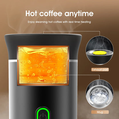 Coffee Machine Portable Wireless Electric for Car, Home & Travel.