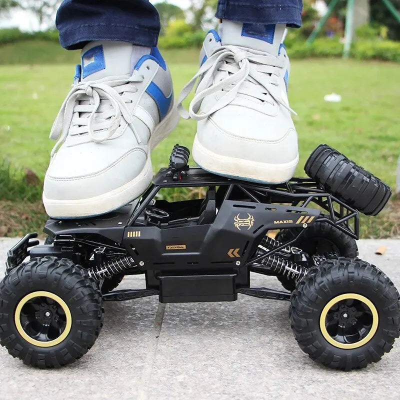 4WD RC Car With Led Lights. 1:12 / 1:16  2.4G Radio Remote Control Buggy.