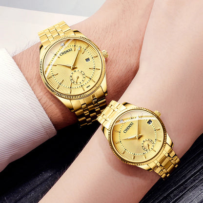 Women + Men's Quartz Movement Wristwatches by CHENXI.