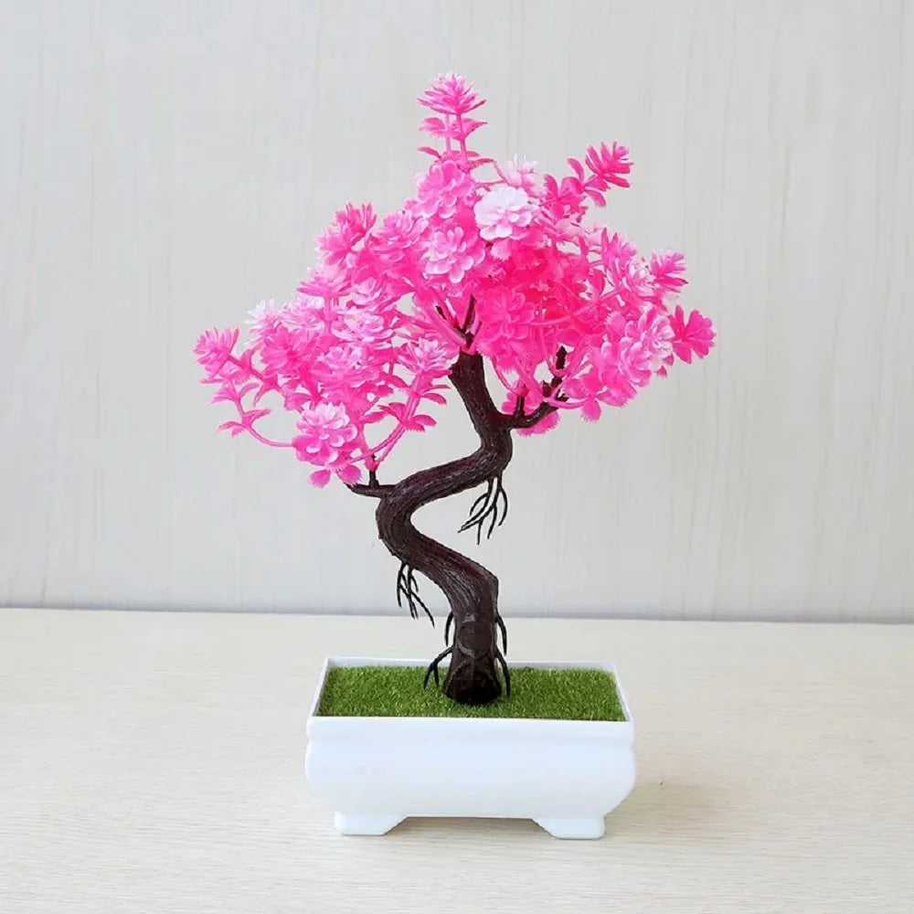 Artificial Plant Bonsai Tree Potted Garden + Home Ornament 6 for 3