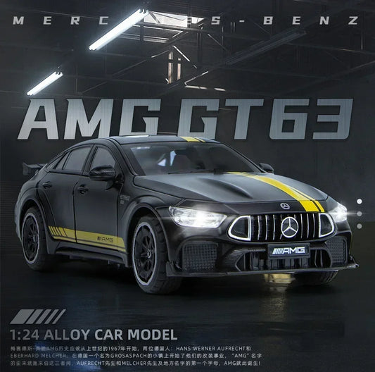 1:24 Mercedes Benz AMG GT63 Sports Car Diecast Model Sound Light Pull Back*