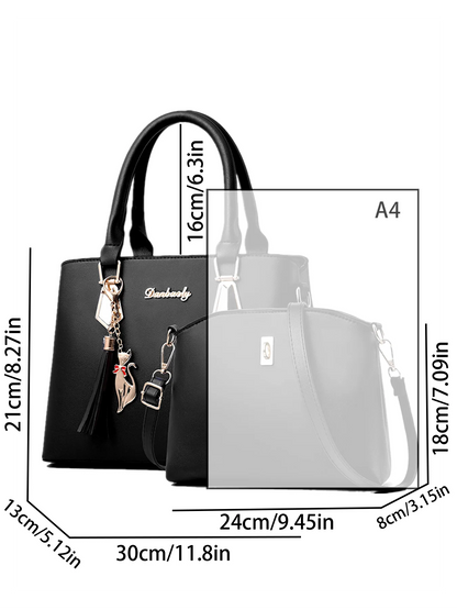 Shoulder Bag and Handbag Twin Set. A Choice of Colours Available.