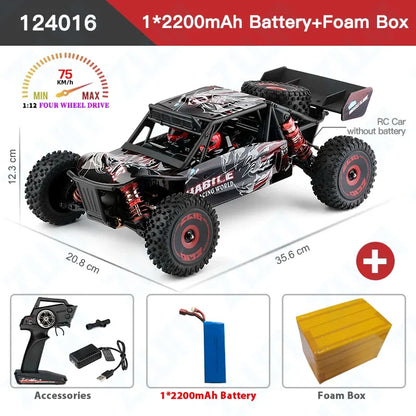 RC Car High Speed Drift Racing Car 124008 124017 75KM/H 4WD