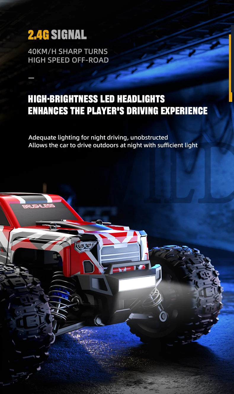 Remote Control 2.4G 4WD Off Road Monster Truck. C8811 50KM/H High Speed