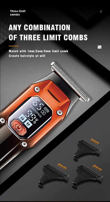 Hair Trimmer Clipper Professional Trimmer Electric Kemei Rechargeable