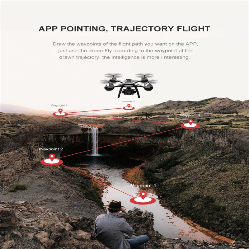 Camera Drone 4K Pro Dual Camera 20 Min Max Flight Time. Drone JC801 Pro**