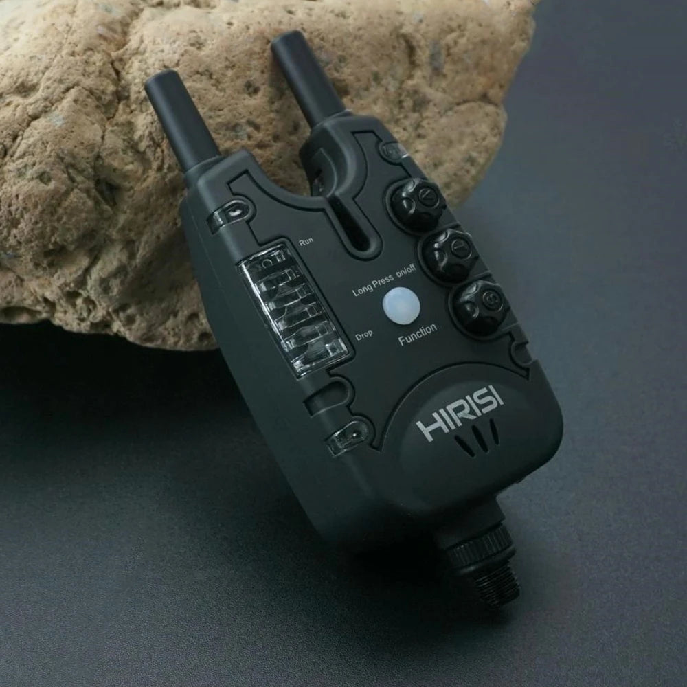 Hirisi Carp Fishing Bite Alarms with LED Light, Adjustable Volume, Tone, Sensitivity.