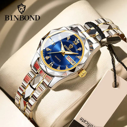 Luxury Fashion Women's Quartz Watch 30M Waterproof Date Wristwatch.