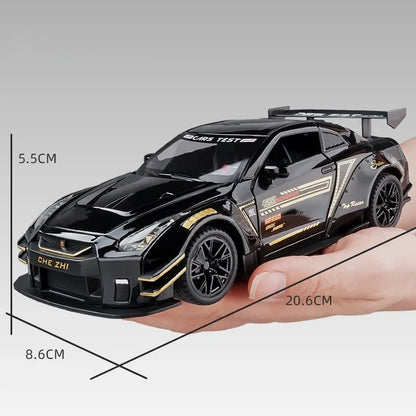 1:24 Nissan GTR R35 Sports Car Diecast Model Pull Back & Go.