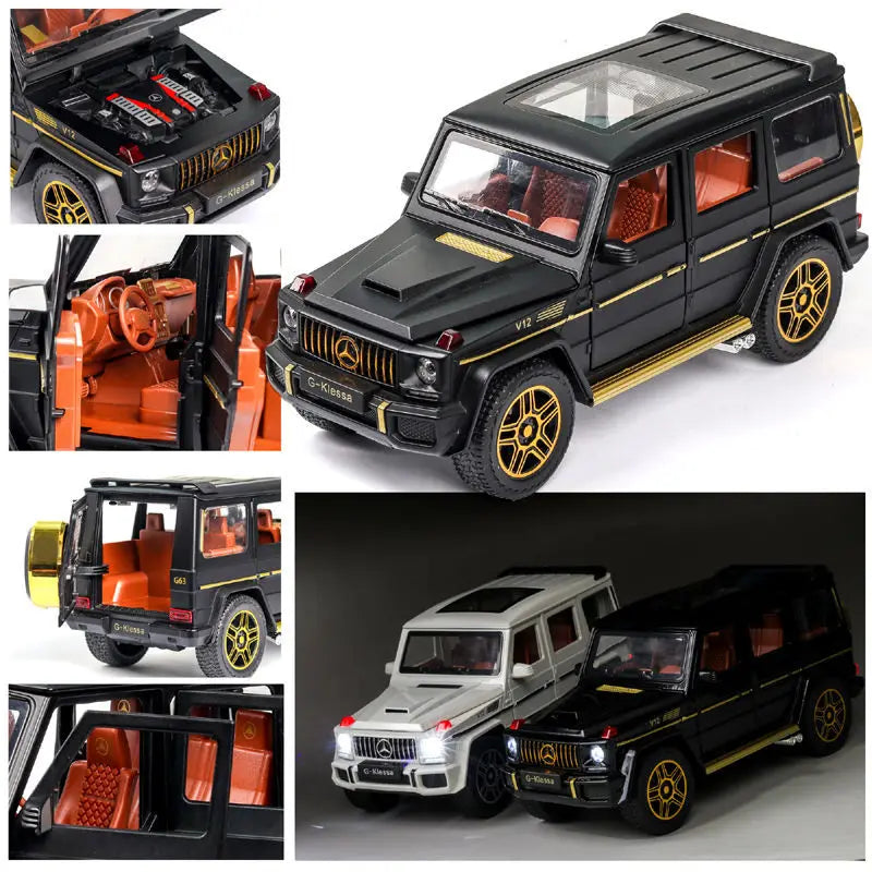 1:24 AMG G63 Model Car Pull & Go + Sound and Lights