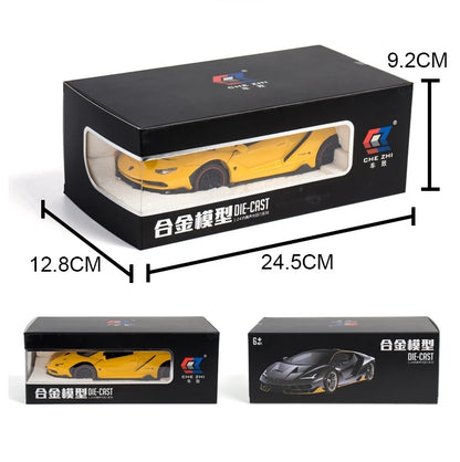 Diecast 1:24 Scale Lamborghini LP770 LP780 Super Car with Sound + Lights