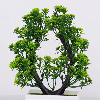 Artificial Bonsai Beautiful Small Trees. Potted Ornament. 6 for 3.