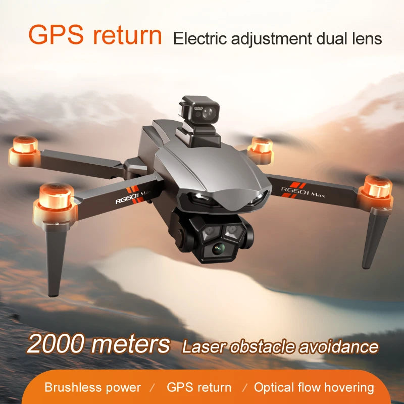 Camera Drone RG601 MAX 8K HD GPS Obstacle Avoidance 25 Mins Flight*