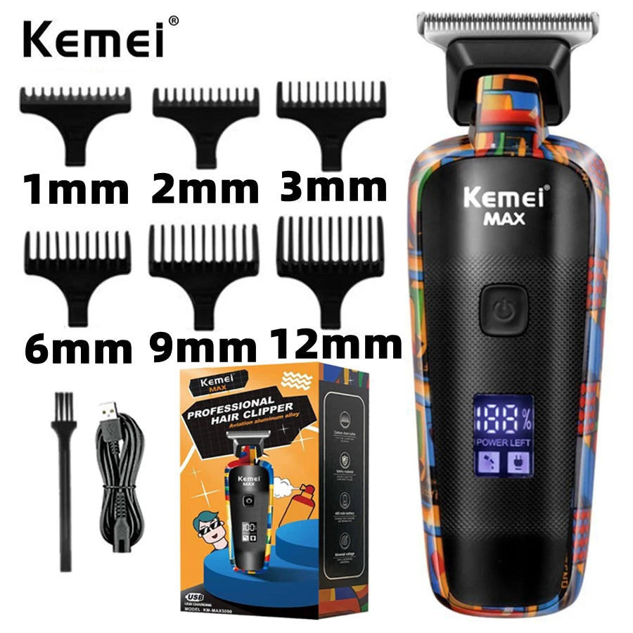 Hair Clippers Kemei KM-5090 Electric  Multifunctional Trimmer USB