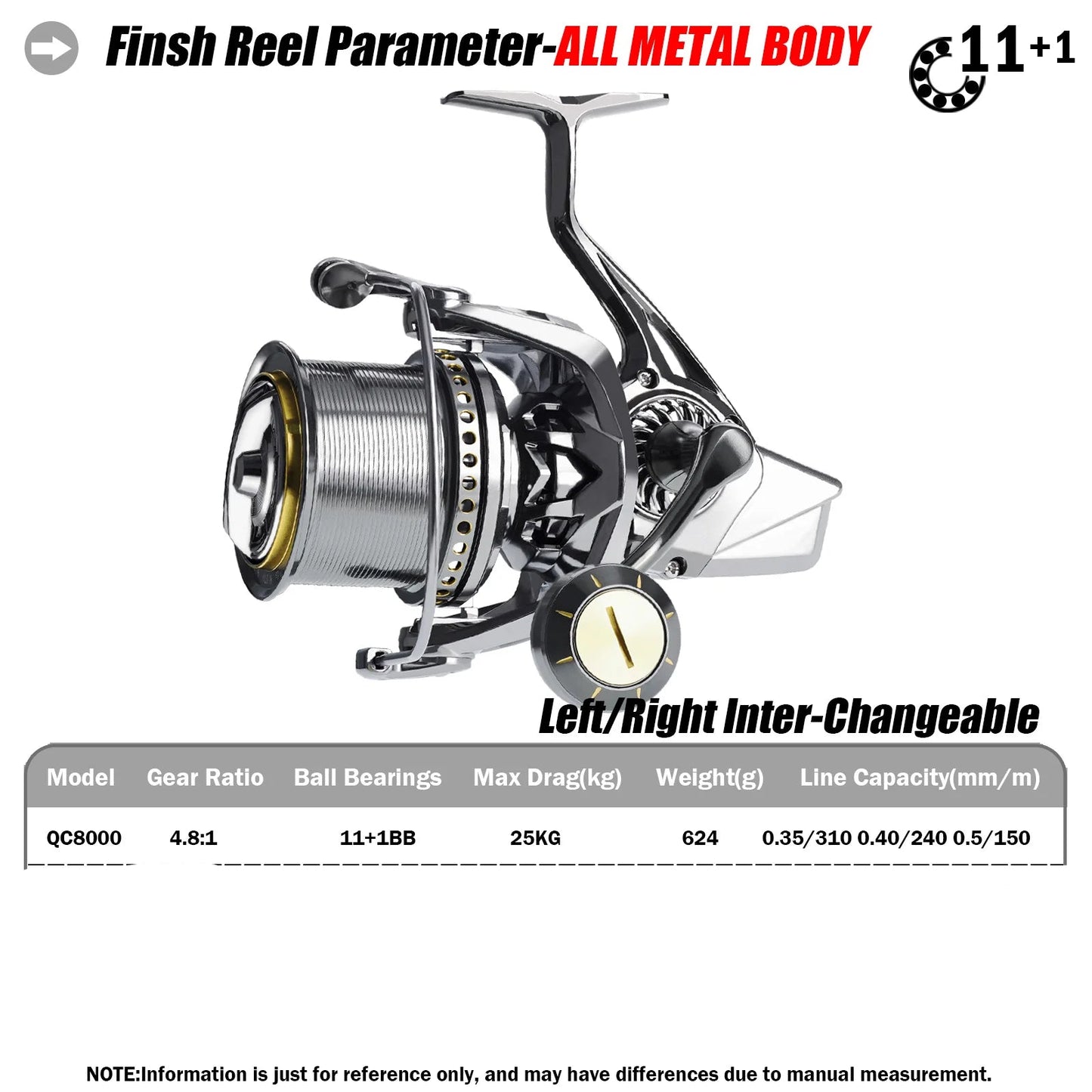 🐟 SAMOLLA Fishing Reel 11+1BB 4.8:1 25KG Drag 8000 🐟