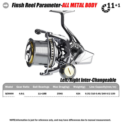 🐟 SAMOLLA Fishing Reel 11+1BB 4.8:1 25KG Drag 8000 🐟