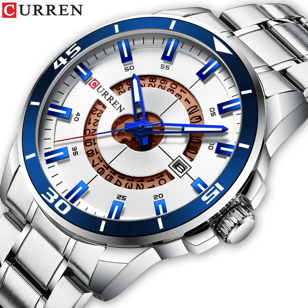 Men's Quartz Watch Luminous Display Waterproof CURREN 8359 Classic