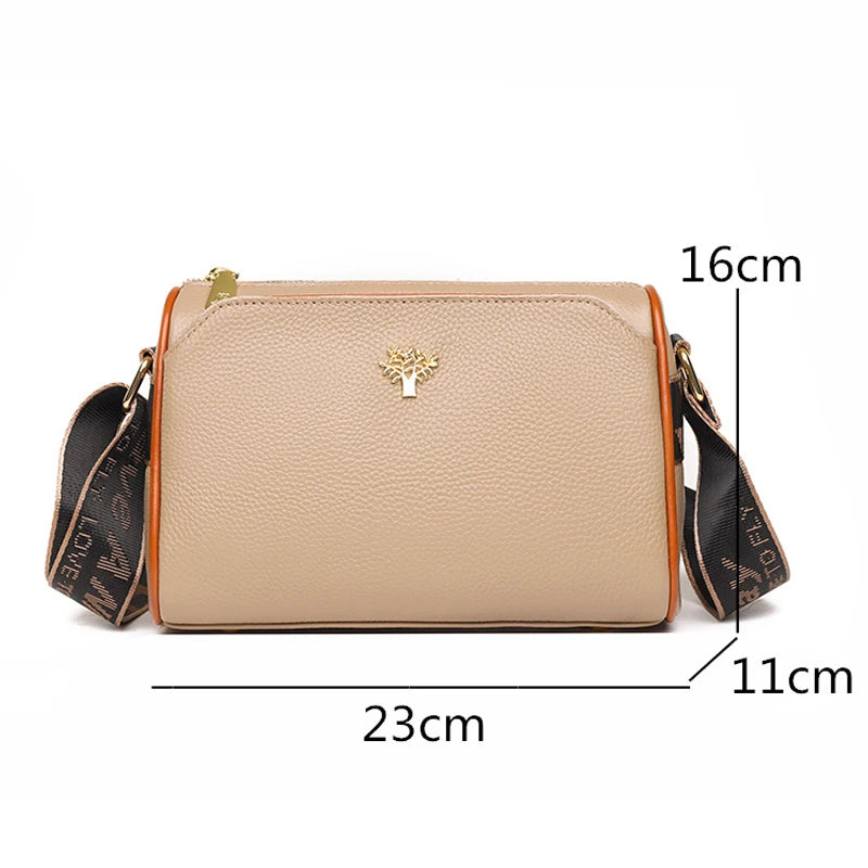 Handbag Shoulder Crossbody Genuine Leather 3 Layer. High Quality.