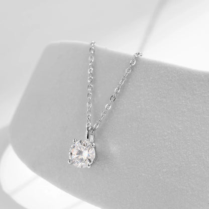 Necklace D Colour VVS1  Pendant 925 Sterling Silver.