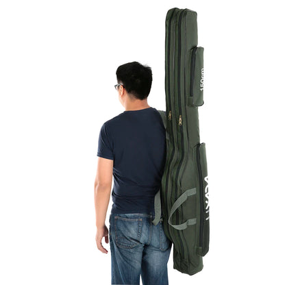 150cm Fishing Bag Rod Reel Bag Fishing Pole Case Carrier Travel Bag Storage