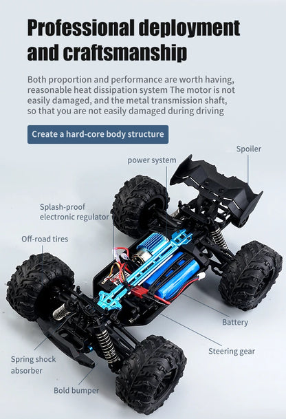 Remote Control Car Brushless 4WD 1:16 Fast and Strong 50KM/H 4WD