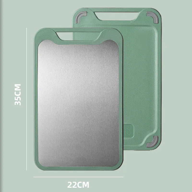 304 Cutting Board Two Sides Of Stainless Steel and Plastic Dual-purpose