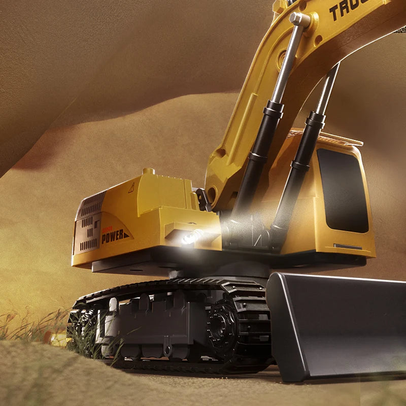 Remote Control Excavator with Lights Sound Effect Electric Excavator.