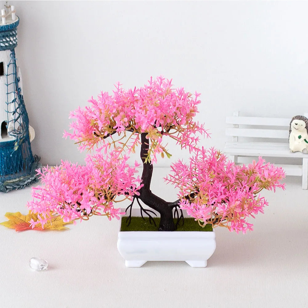 Artificial Plant Bonsai Tree Potted Garden + Home Ornament 6 for 3