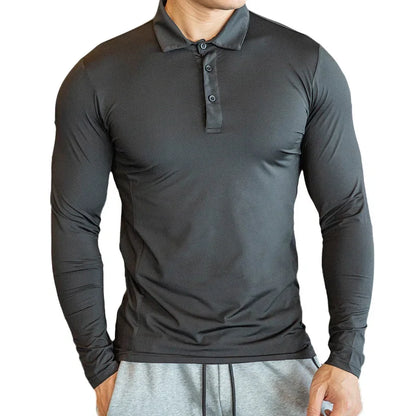 Compression Sport T-Shirt Long Sleeve Gym Running Fitness Tight Sportswear