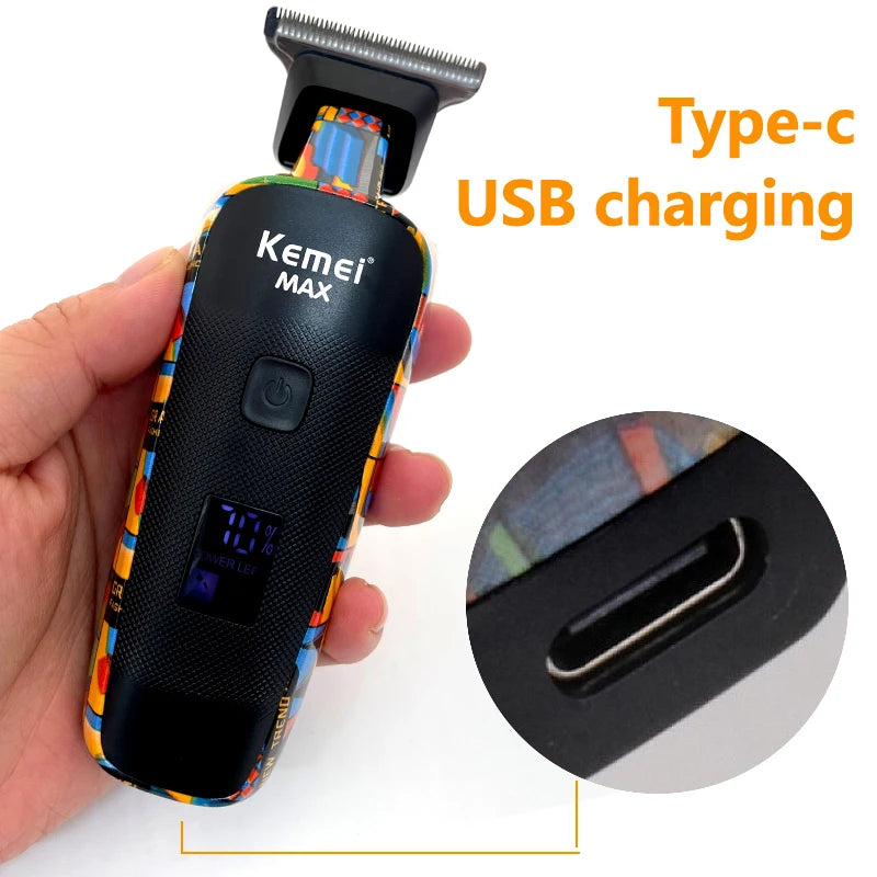 Hair Clippers Kemei KM-5090 Electric  Multifunctional Trimmer USB