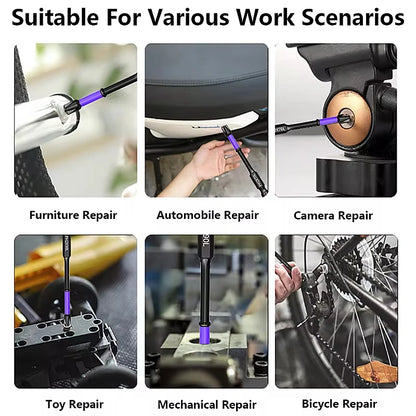 Magnetic Impact Long Screwdriver Bit Set Cross Impact Driver Bits for Power Drilling