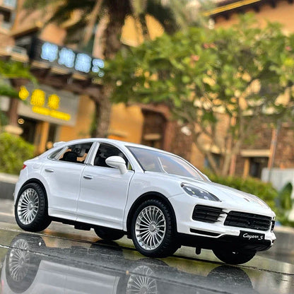 1/24 Porsche Cayenne S Turbo SUV Alloy Diecast Model Sound + Lights