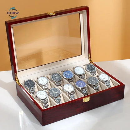 Luxury Wooden 2/3/5/6/10/12 Grid Watch Box Watch Organizers  Wood Boxes