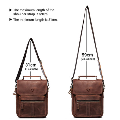 Genuine Leather Shoulder Bag Luxury Business Messenger Bag