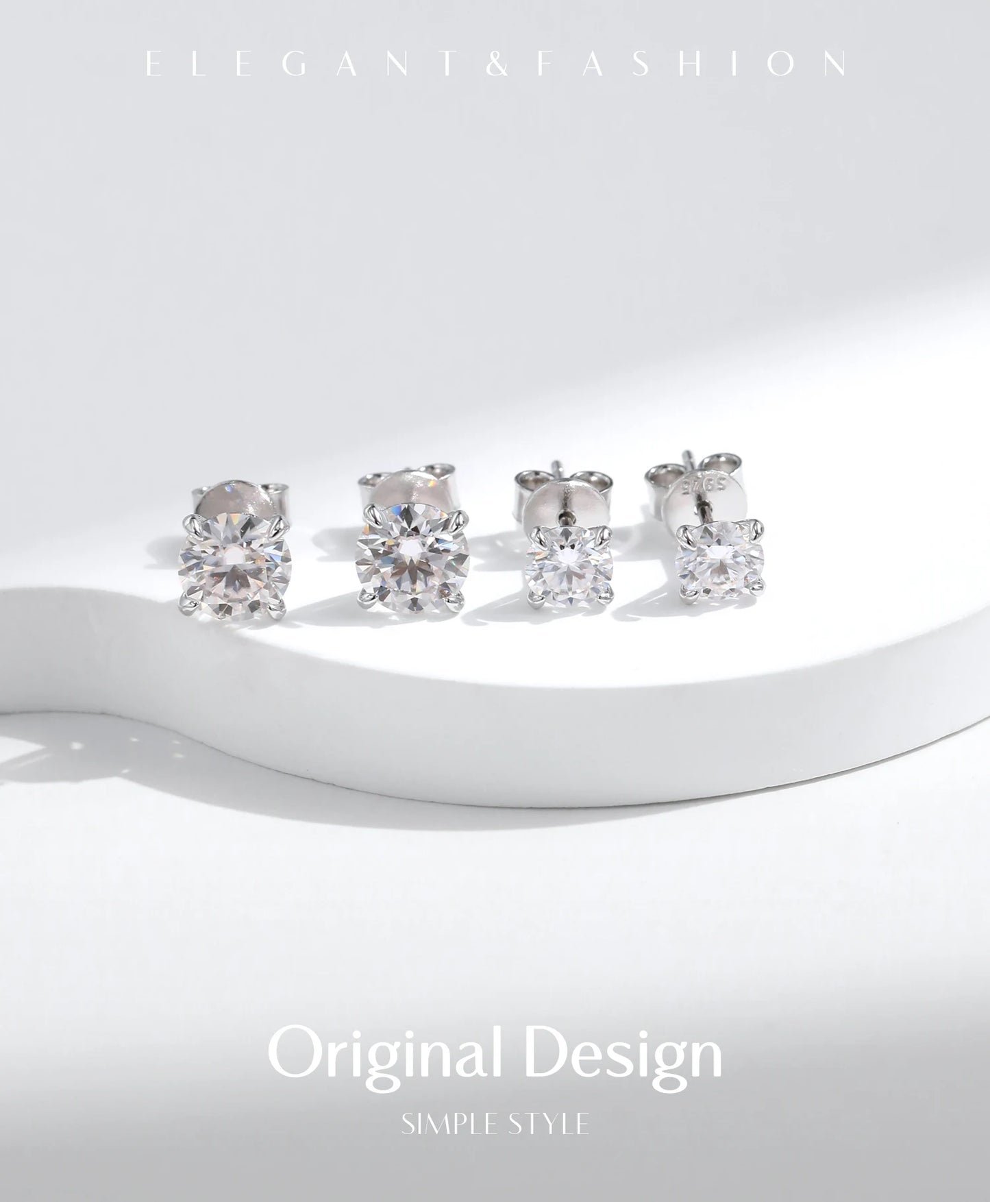 Stud Earrings 925 Sterling Silver Jewellery For Women