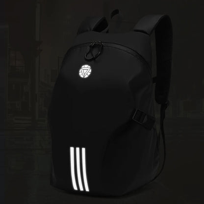 Black Motorcycle Helmet Backpack Waterproof Large Capacity-