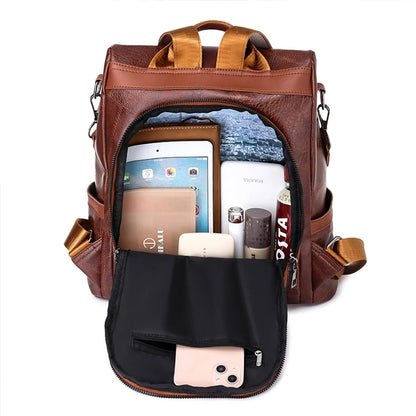 Backpack High Quality Soft PU Leather 20 Ltr with Shoulder Strap