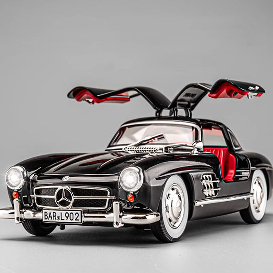 1:24 Mercedes-Benz 300SL Classic Car Diecast Model Sound & Lights