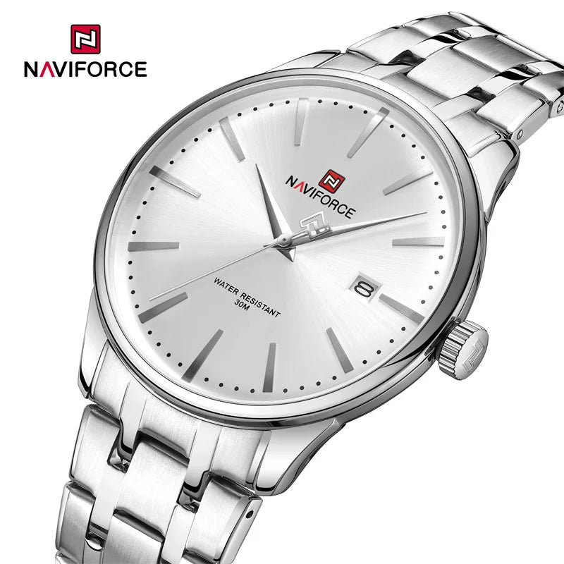 NAVIFORCE Men's Calendar Watch Waterproof Stainless Steel NF9230