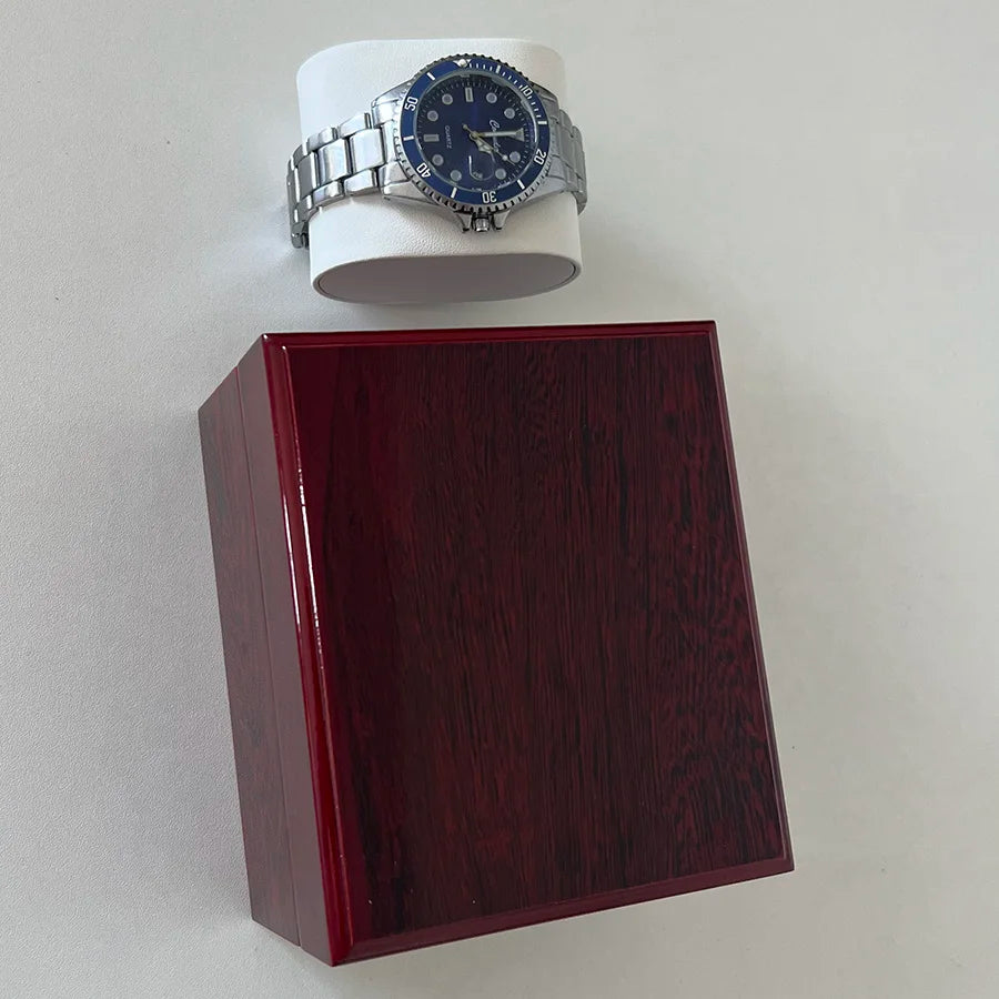 Premium Watch  Storage box Wood material Red Paint Jewelry box