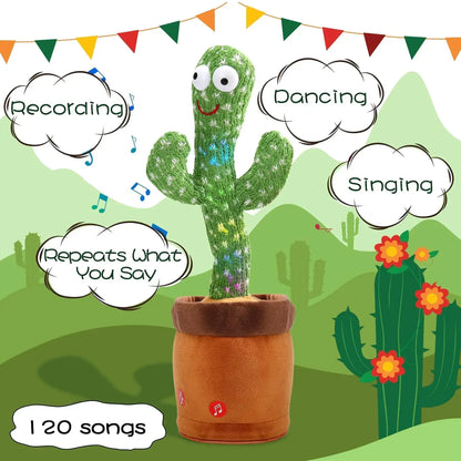 Christmas Cactus Toy - Records + Repeats. Dances + Plays Music