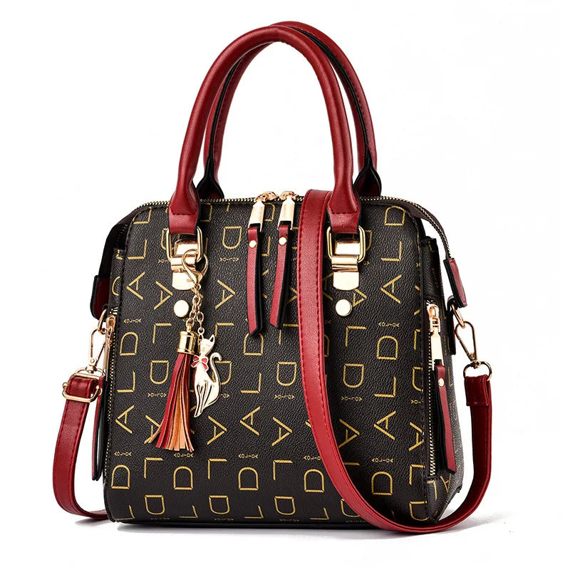 Shoulder Crossbody Bag Luxury Printed Design Multi Pockets.