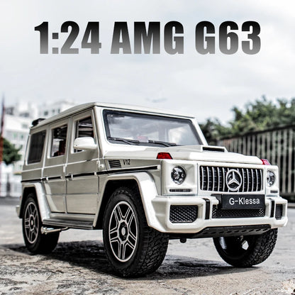 1:24 AMG G63 Model Car Pull & Go + Sound and Lights