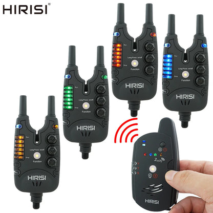 Hirisi Carp Fishing Alarm Set Wireless Bite Alarm 2 Way Remote Control