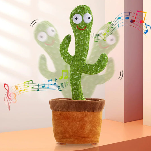 Christmas Guitar Cactus Toy - Records + Repeats. Dances + Plays Music