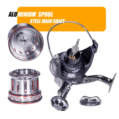 🐟 Fishing Reel 8000-12000 All Metal 10+1 Ball Bearings Drag 25kg 🐟